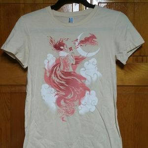 T-shirt Fairy/Moon/Fire/Wind Woot! Sz M